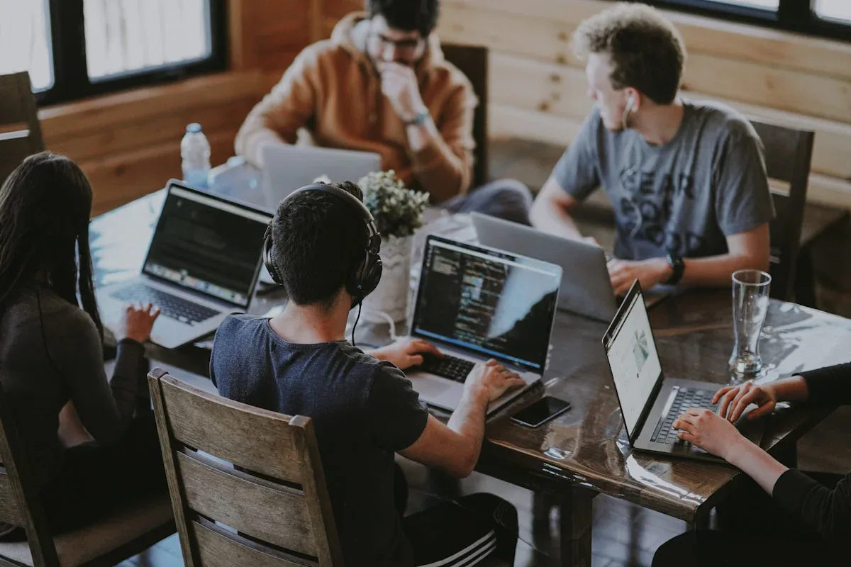 The RightBack team collaborating